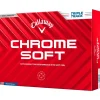 Balles neuves Callaway Golf Chrome Soft Triple Track White