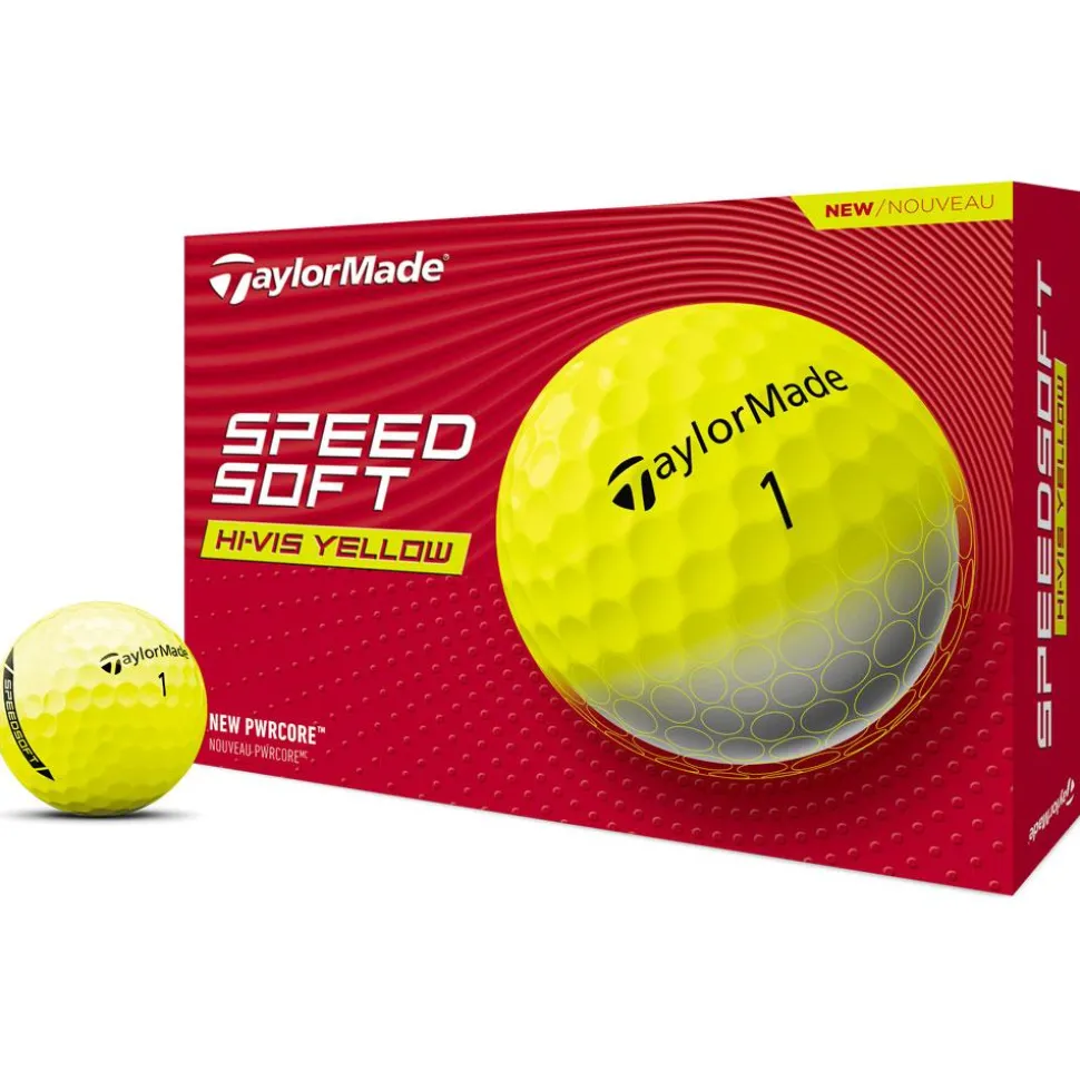 Balles neuves Taylormade SpeedSoft Yellow