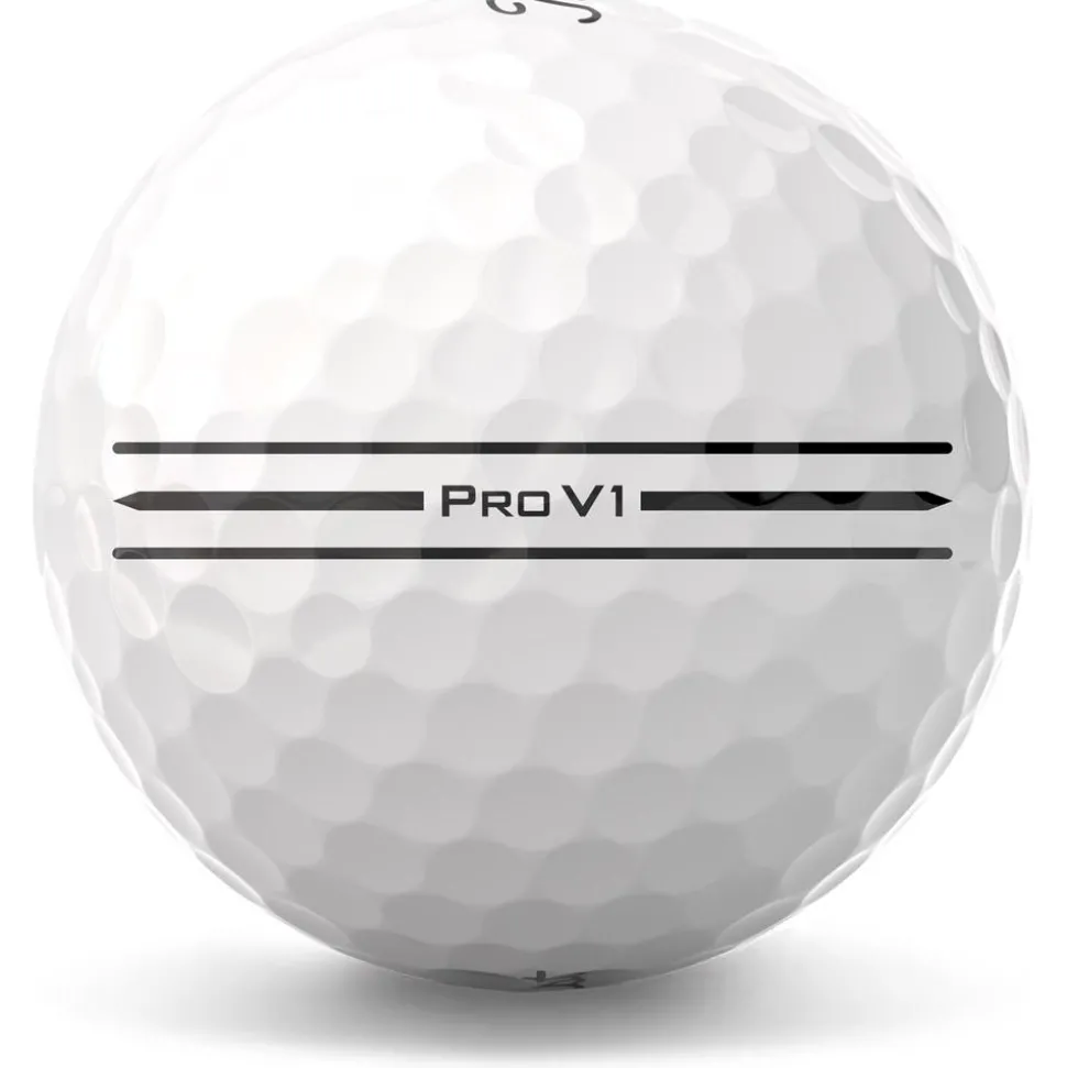 Balles neuves Titleist Pro V1 Elongated Alignement White