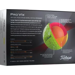 Balles neuves Titleist Pro V1x Yellow