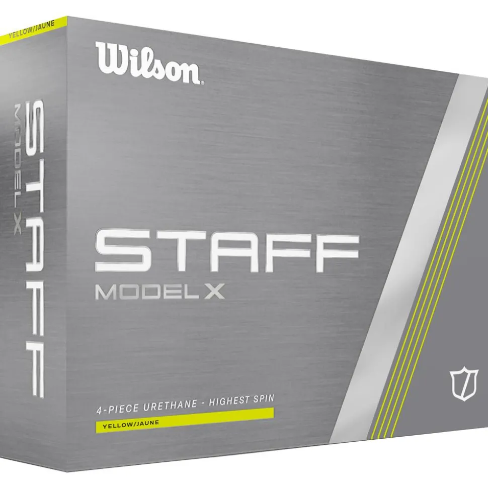 Balles neuves Wilson Staff Model X Yellow