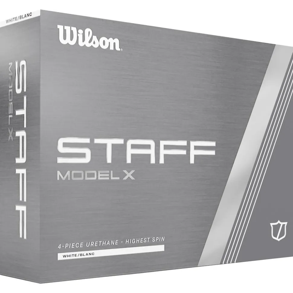 Balles neuves Wilson Staff Model X White