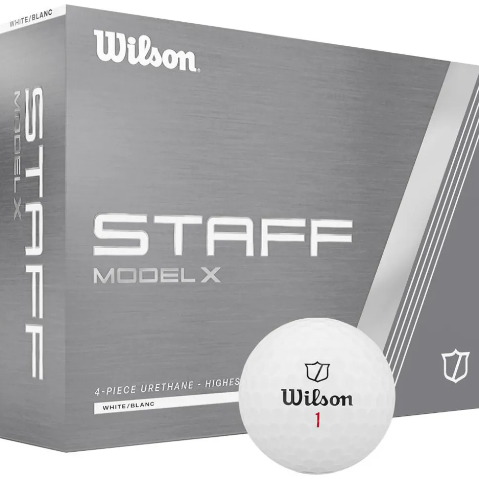 Balles neuves Wilson Staff Model X White
