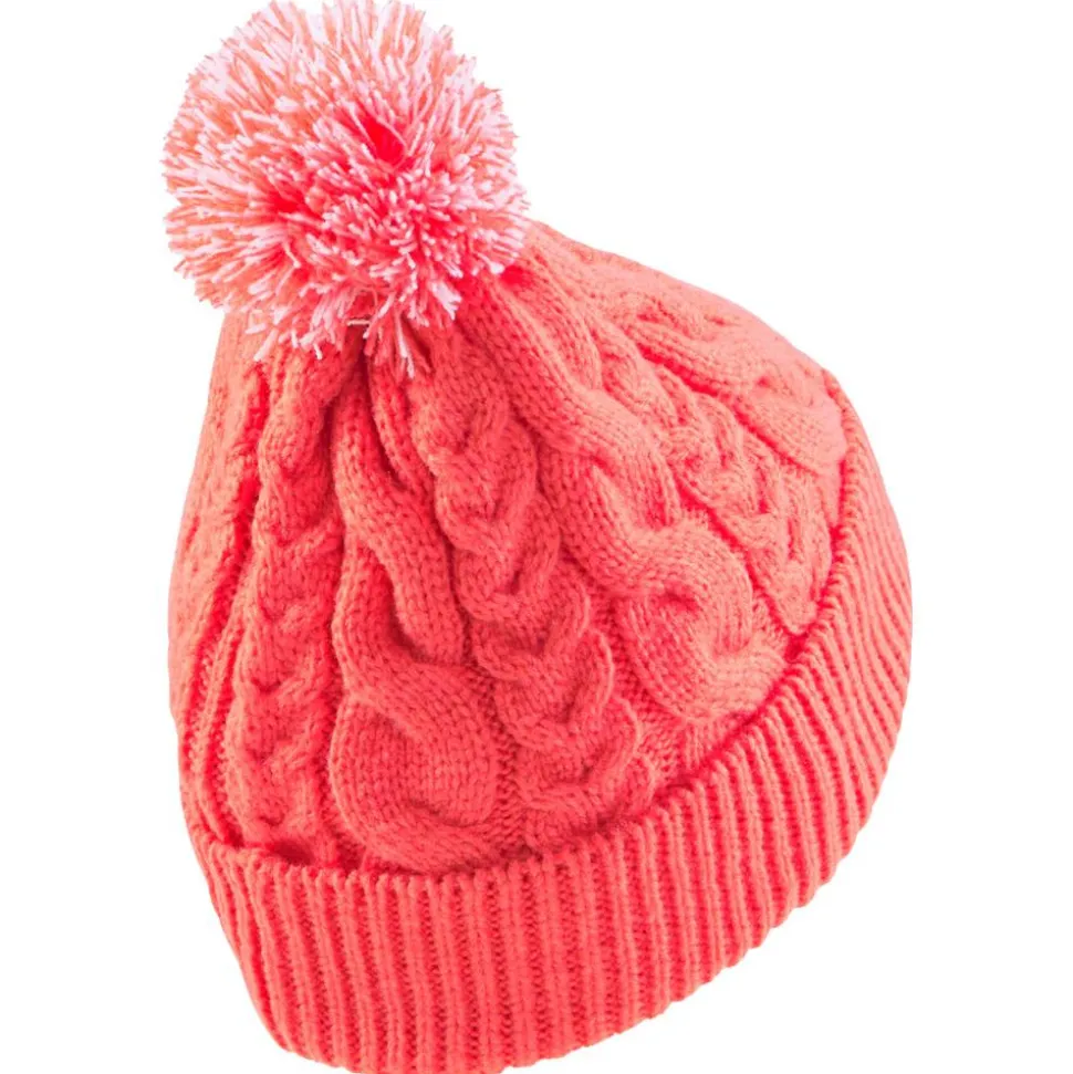 Bonnet Puma Golf Cable Pom Carnation Pink Bright White