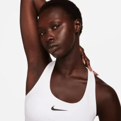 Brassière Nike Swoosh Medium Support White
