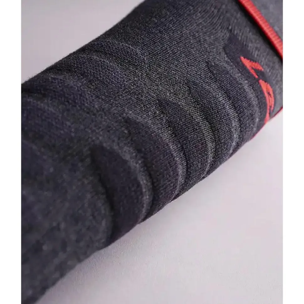 Chauffage pied Lenz Heat Sock 5.1 Toe Cap Regular Fit Anthracite Rouge