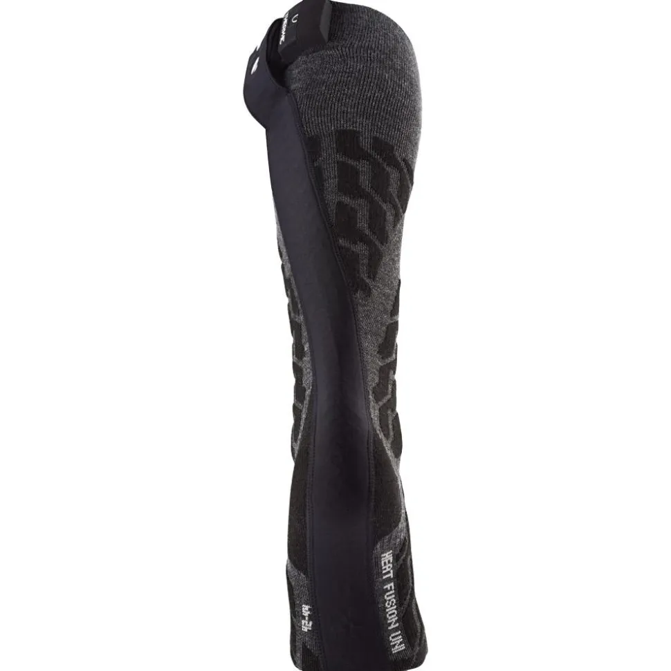 Chaussettes Therm-Ic Powersock Set Heat Fusion Uni + S-Pack 700 Black Grey