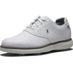 Chaussures avec crampons Footjoy Junior Traditions White White Grey