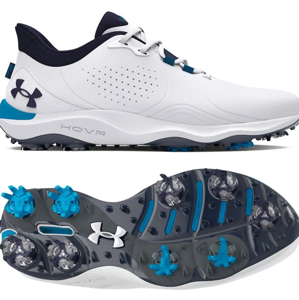Chaussures avec crampons Under Armour Drive Pro Wide White Capri Midnight Navy