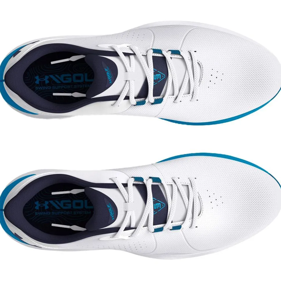 Chaussures avec crampons Under Armour Drive Pro Wide White Capri Midnight Navy