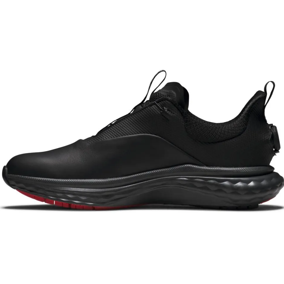 Chaussures sans crampons Footjoy Quantum BOA Black Grey Red