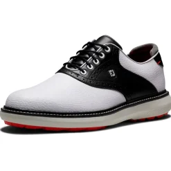 Chaussures sans crampons Footjoy Traditions Spikeless White Black