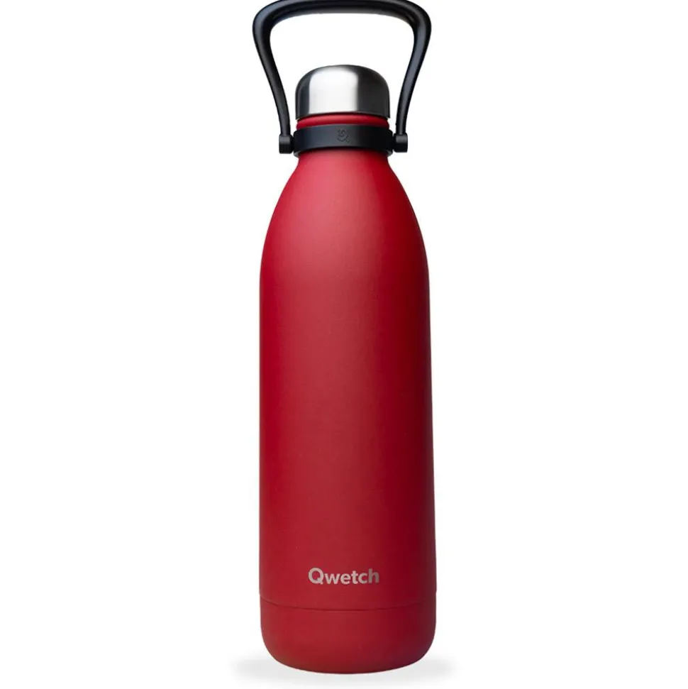 Gourde Qwetch Titan 1.5L Matt Granite Rouge