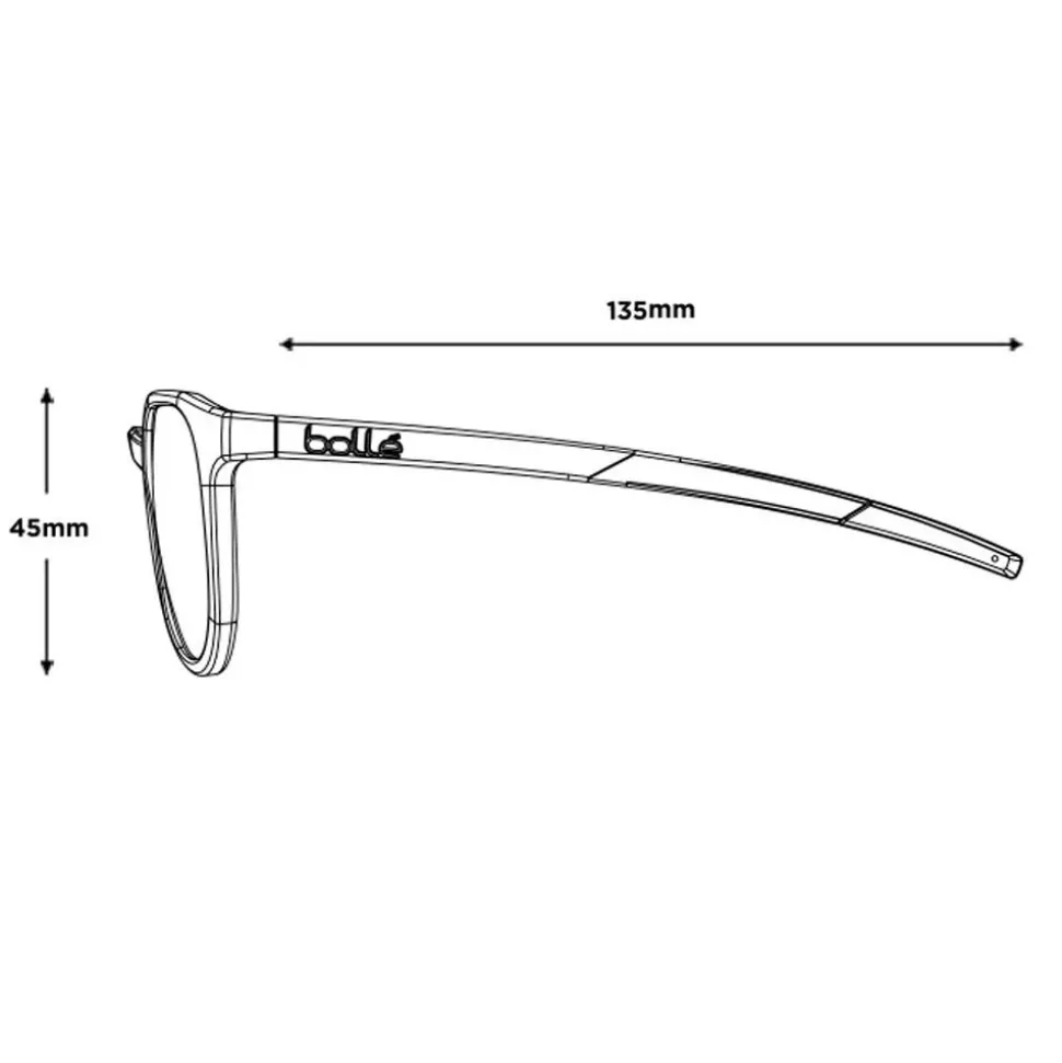 Lunettes de soleil Bollé Merit Dark Tortoise Matte Sky Blue Polarized