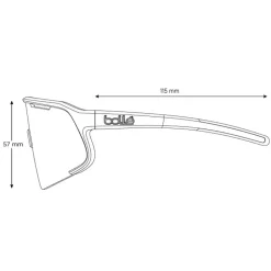 Lunettes de soleil Bollé Speedchaser Titanium Matte Volt Ultraviolet