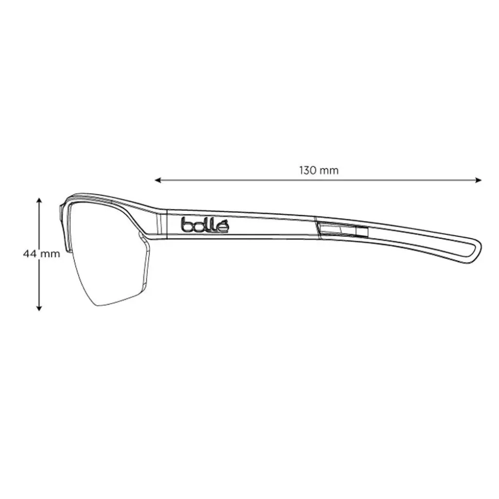 Lunettes de soleil Bollé Victus Black Matte Blue Volt+ Offshore Polarized