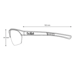 Lunettes de soleil Bollé Victus Black Matte Phantom Brown Gun Photochromic