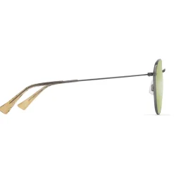 Lunettes de soleil Maui Jim Kauwela Translucide Brun Shiny Ruthénium Maui Ht MauiPure