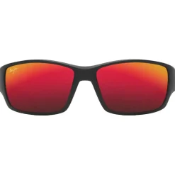 Lunettes de soleil Maui Jim Local Kine Matte Dark Transparent Brown with Tan and Cream Hawaii Lava