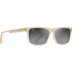 Lunettes de soleil Maui Jim Okina Shiny Amarillo Claro Translucide Neutral Grey Minéral Superthin