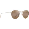 Lunettes de soleil Maui Jim Pukaua Or Clair Brillant Orange Jaune Bronze HCL MauiPure