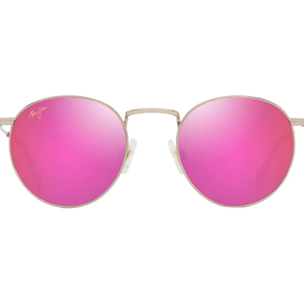 Lunettes de soleil Maui Jim Pukaua Doré Clair Brillant Rose Jaune Maui Sunrise MauiPure