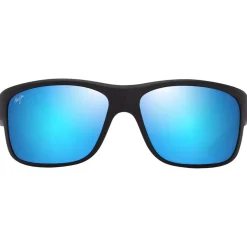 Lunettes de soleil Maui Jim Southern Cross Noir Mat Bleu Bleu Hawai Minéral Superthin