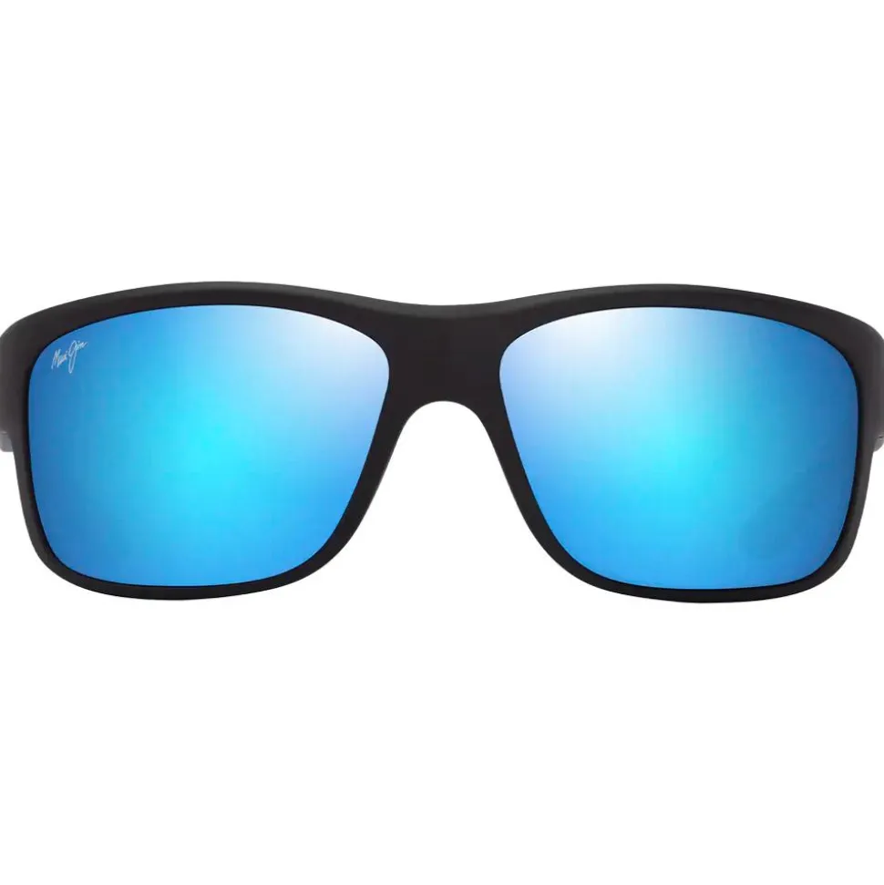 Lunettes de soleil Maui Jim Southern Cross Noir Mat Bleu Bleu Hawai Minéral Superthin