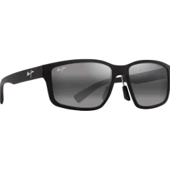 Lunettes de soleil Maui Jim Walewaha Asian Fit Matte Black Neutral Grey Mineral Superthin