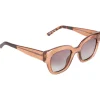 Lunettes de soleil Moken Vision Monroe Glitter Sand Grey Cat.3 Gradient Lens