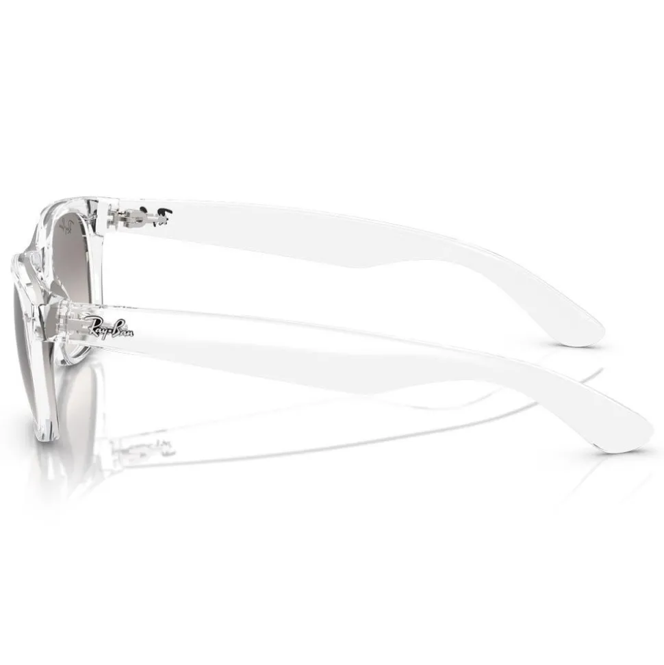 Lunettes de soleil Ray Ban RB2132 New Wayfarer Classic Polished Transparent Light Grey Gradient