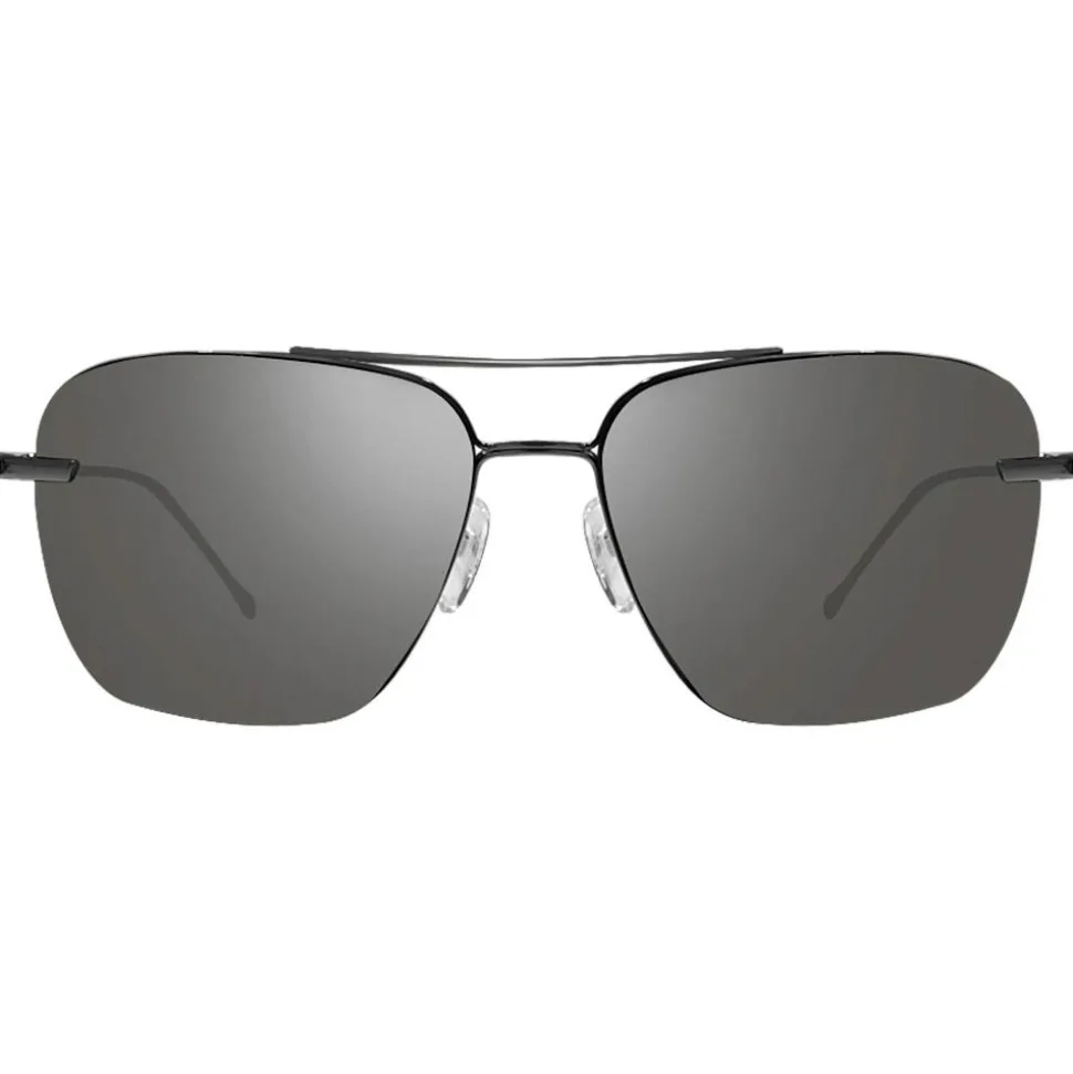 Lunettes de soleil Revo Air 3 Shiny Black Serilium Graphite Photochromic Polarized