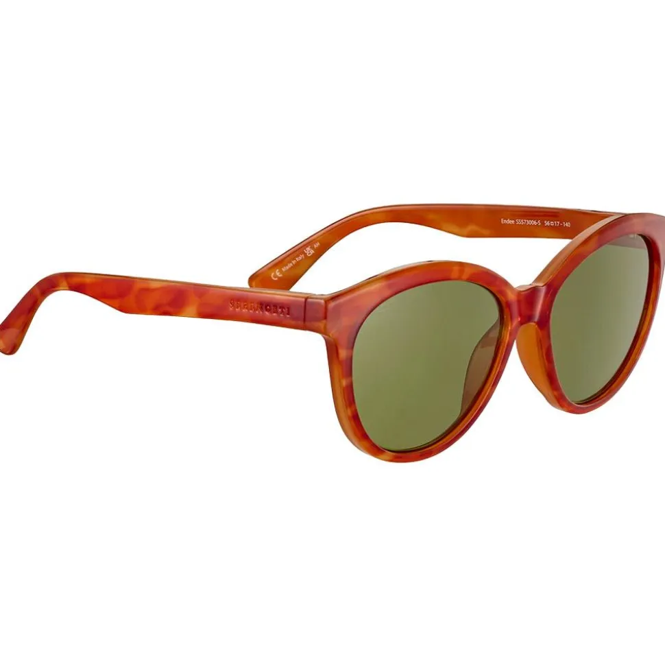 Lunettes de soleil Serengeti Endee Shiny Milky Vintage Tortoise Saturn 555nm