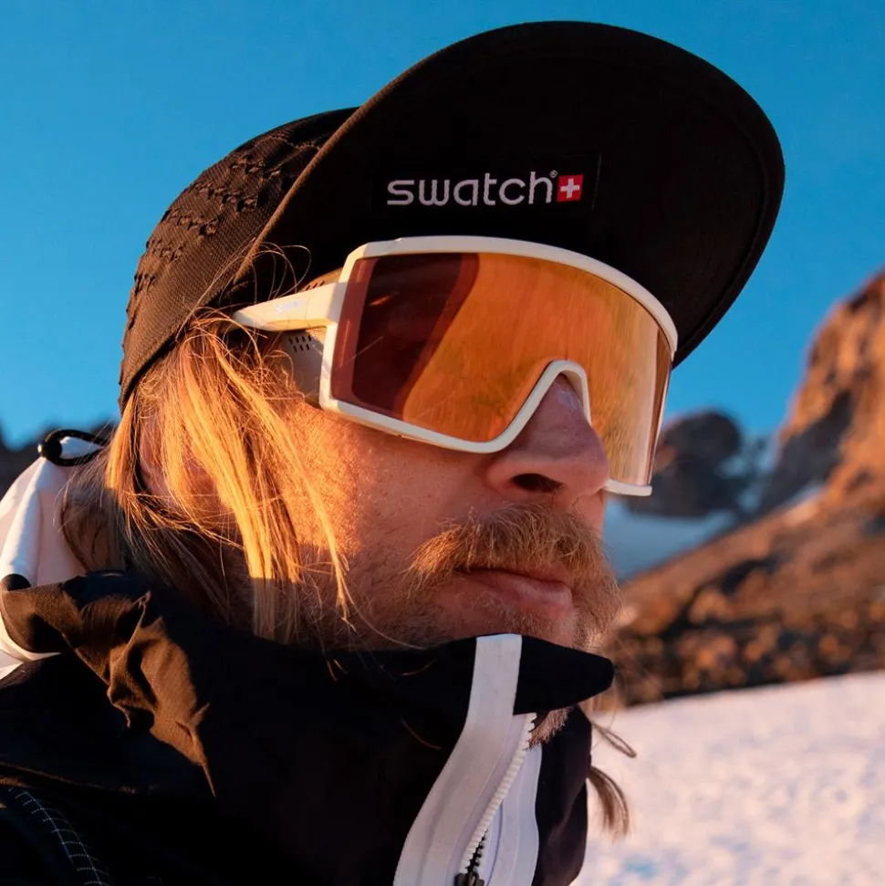 Lunettes de soleil Smith Pursuit Matte Bone Chromapop Glacier Photochromic Copper To Gray Gold Mirror