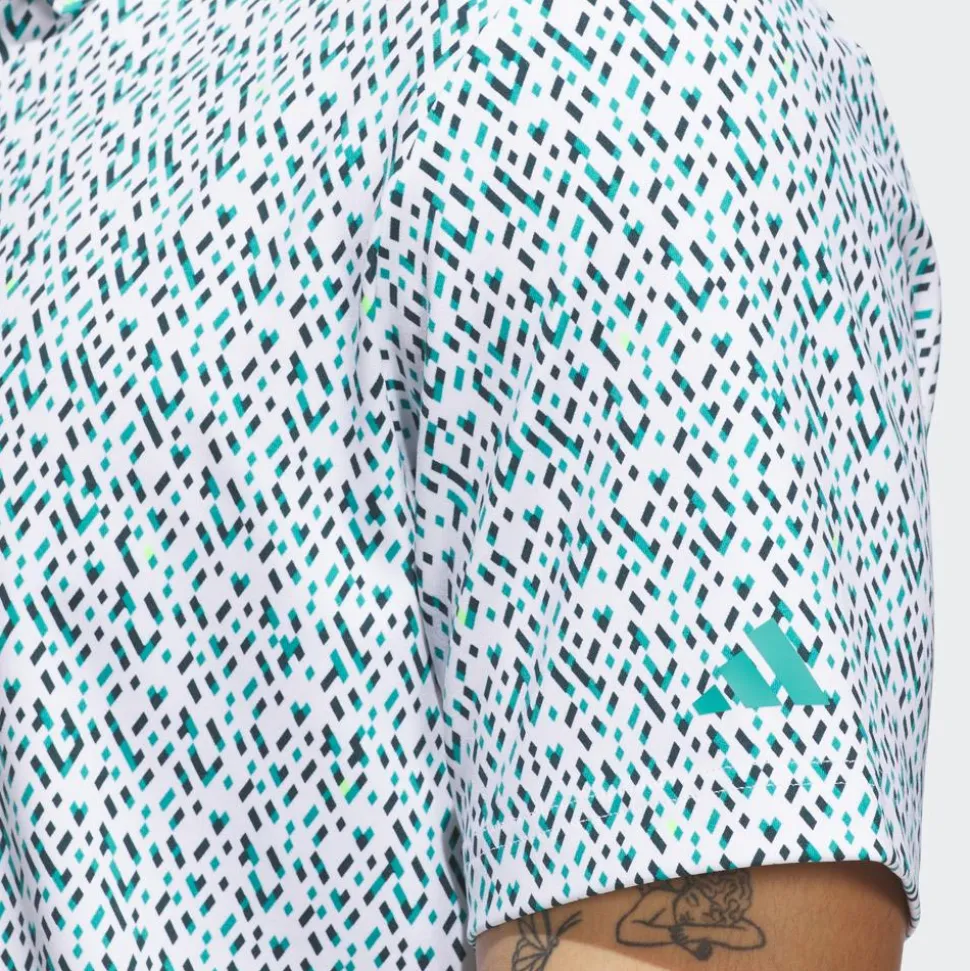 Polo adidas Ultimate365 Micro Argyle White