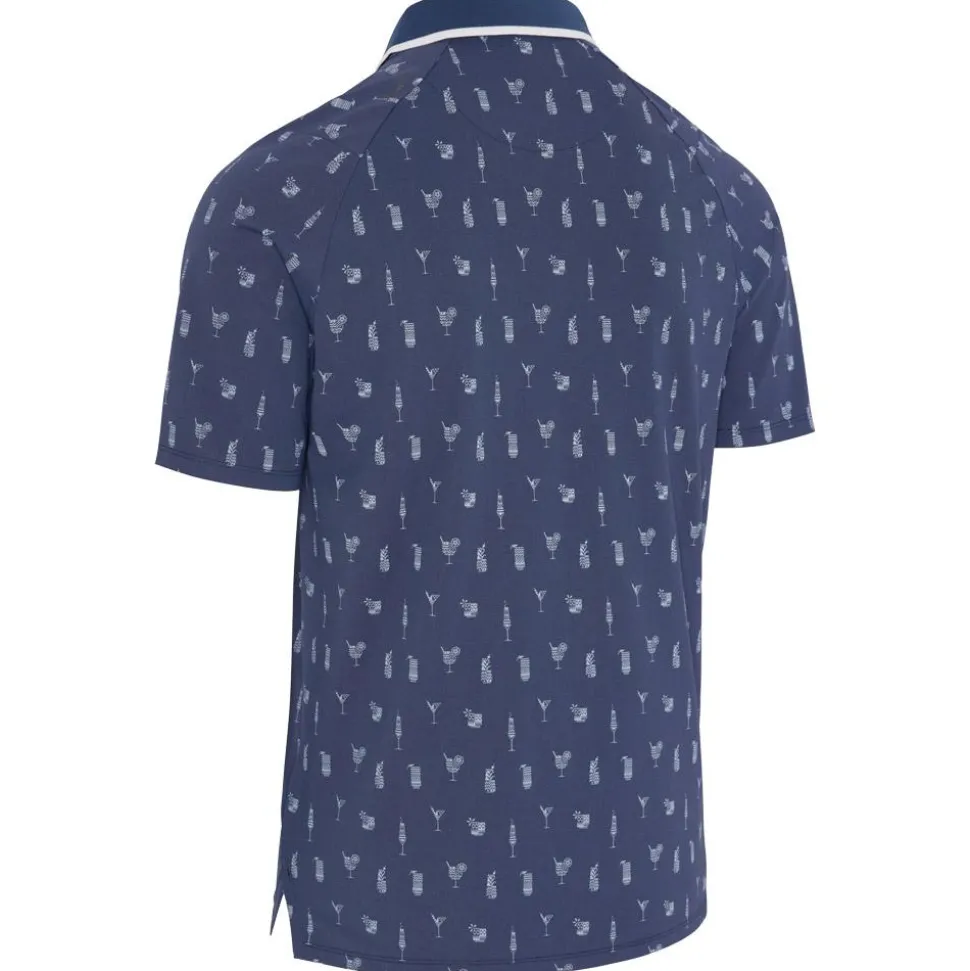 Polo Callaway Golf Emea Ss Geo Cocktail Print Peacoat