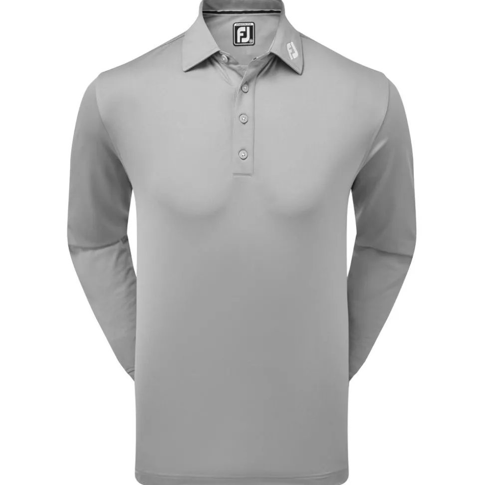 Polo Footjoy Thermolite Long Sleeved Smooth Grey