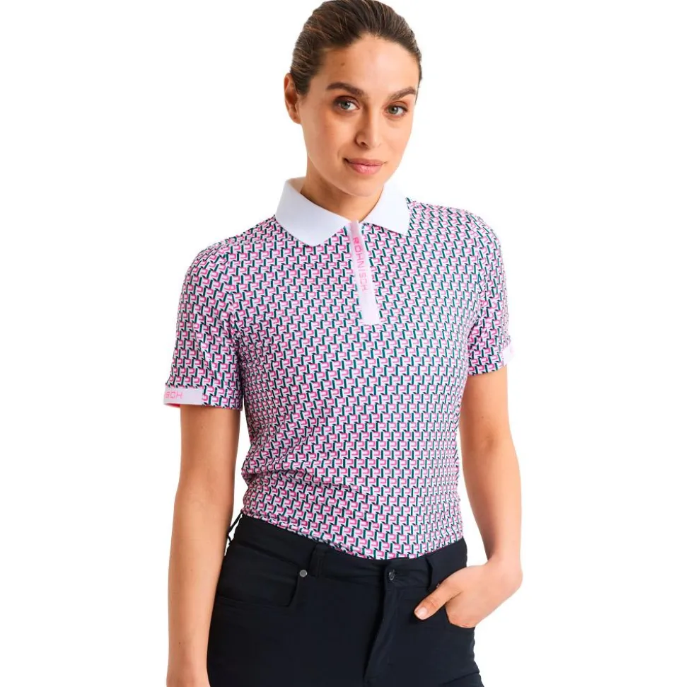 Polo Rohnisch Abby Poloshirt Logo Rose