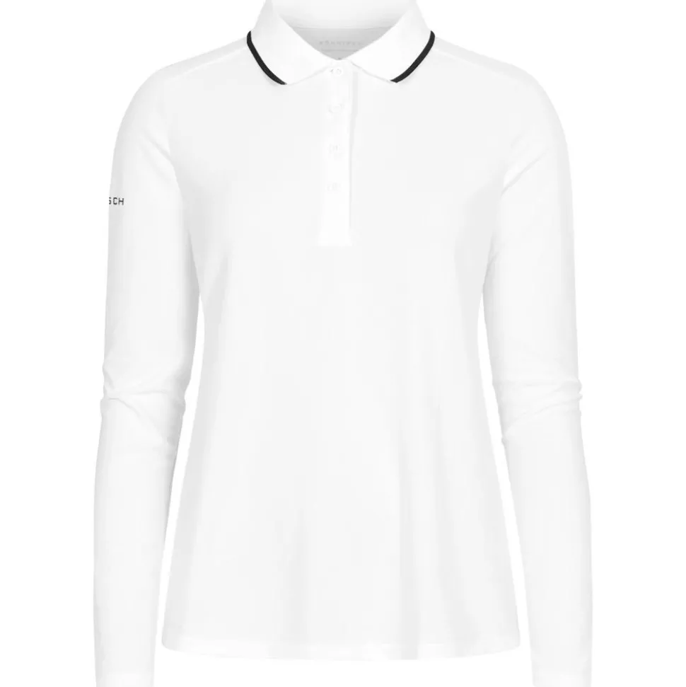 Polo Rohnisch Miriam Long Sleeve Poloshirt White