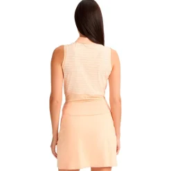 Polo Rohnisch Nicky Sleeveless Poloshirt Monogram Peach