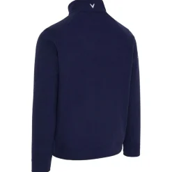 Pull Callaway Golf Emea Long Sleeve Waffle 1/4 Zip Peacoat