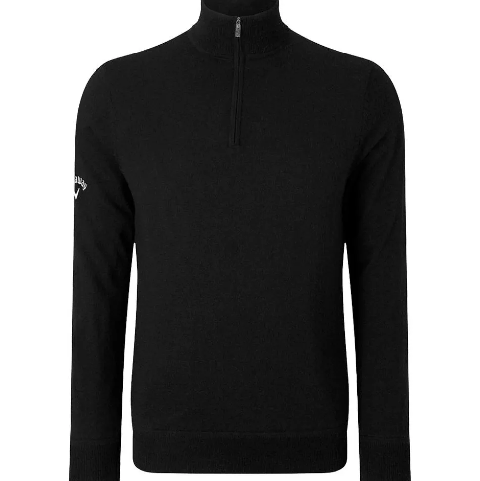 Pull Callaway Golf Windstopper 1/4 Zipped Sweater Black Ink