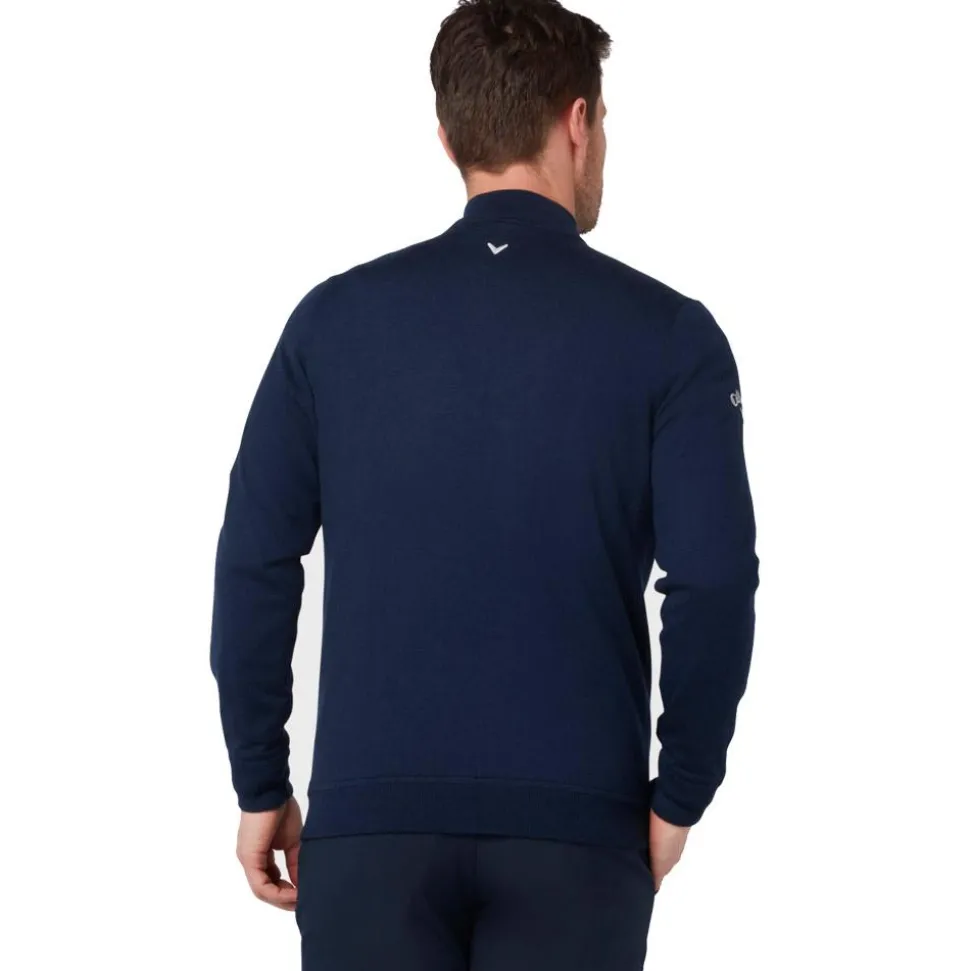 Pull Callaway Golf Windstopper 1/4 Zipped Sweater Peacoat