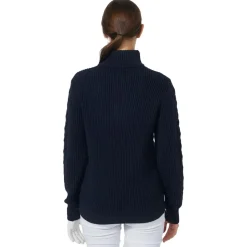 Pull Daily Sports Cable Ls Pullover Lined Navy