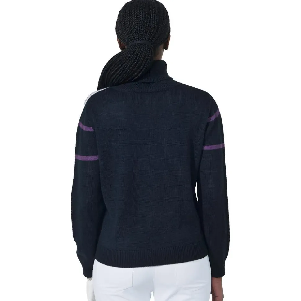 Pull Daily Sports Logo Roll-Neck Pullover Black
