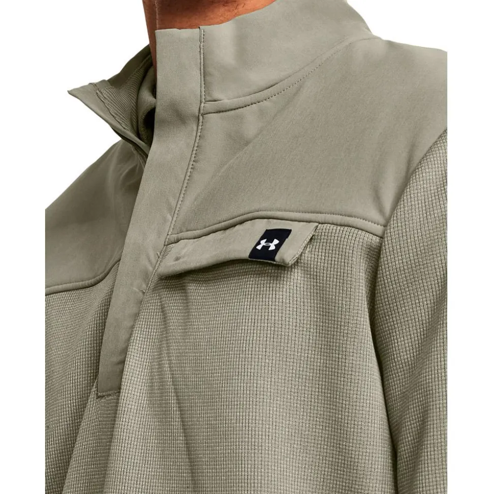 Pull Under Armour Storm Sweaterfleece Half Zip Grove Green White