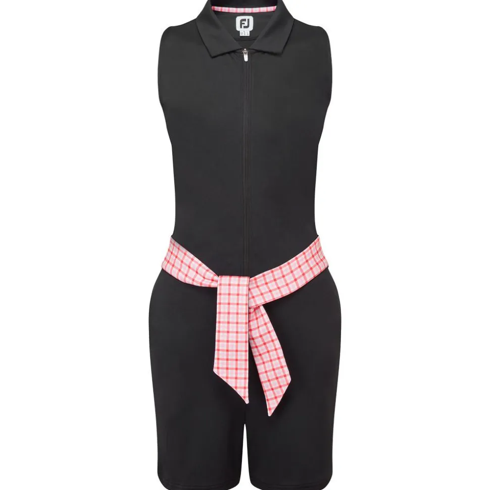 Short Footjoy Sleeveless Romper Black