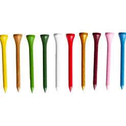 Tees Masters Lots 1000 Tees Bambou Couleurs 70mm