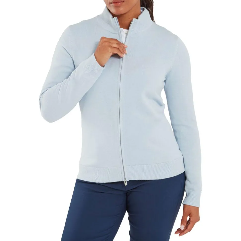 Veste Footjoy Drirelease Full Zip Lined Sweater Skyway
